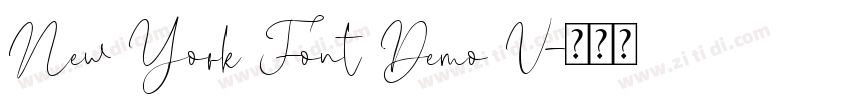 New York Font Demo V字体转换